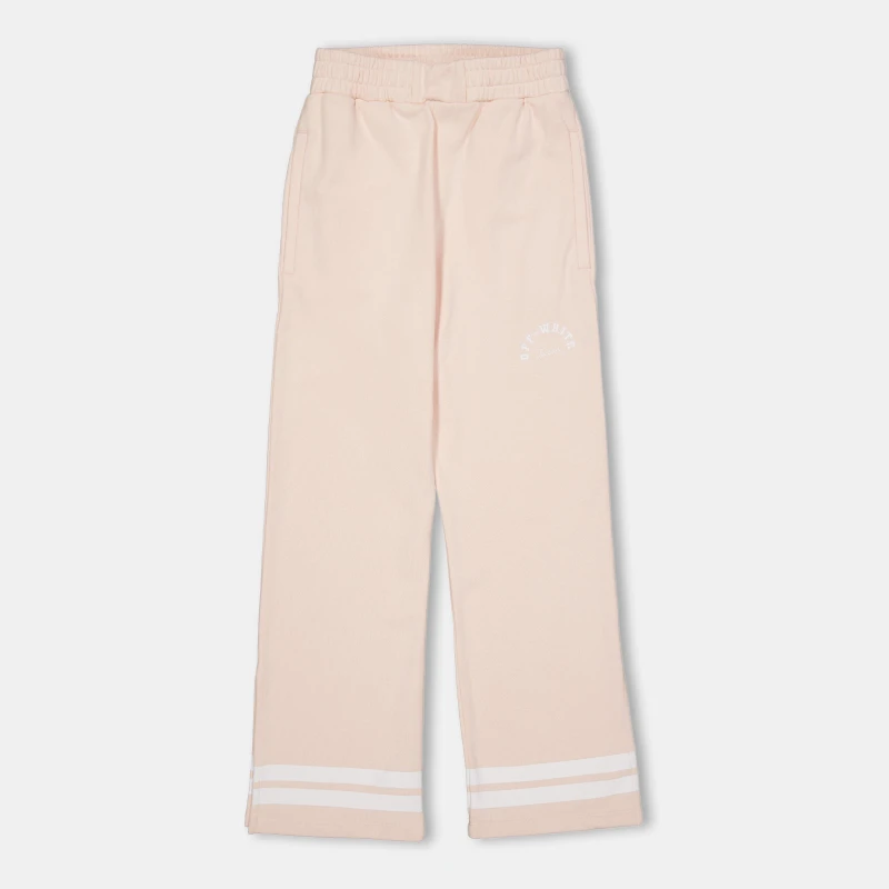 Image of Off White Kids Closed Hem Fleece Jogging Bottoms Pink/White female 8Y