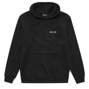 Image of Nicce Chest Logo Hoodie Mens - Black