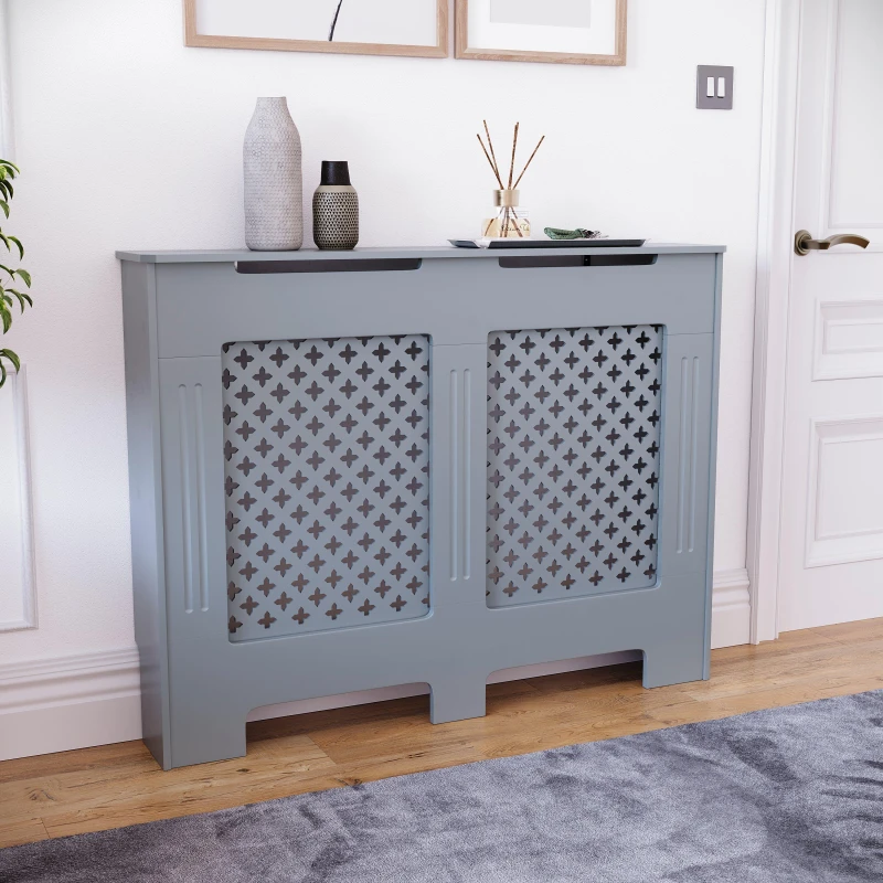 Image of Lassic Vida Designs Oxford Radiator Cover, Medium Dark Grey unisex Medium