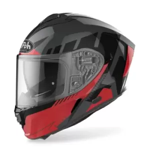 Image of Airoh Spark Rise Helmet, black-grey-red Size M black-grey-red, Size M