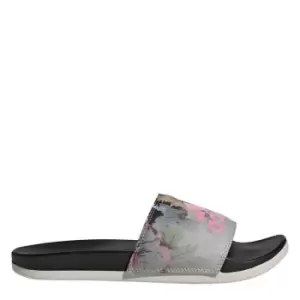 Image of adidas Adilette Comfort Slides Womens - Grey One / Bliss Pink / Core B