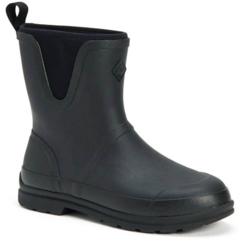Image of Muck Boots Muck Boots Men 'Originals Pull On Mid' Wellingtons in Black Size: 4 Black 4 Male 0664911096332