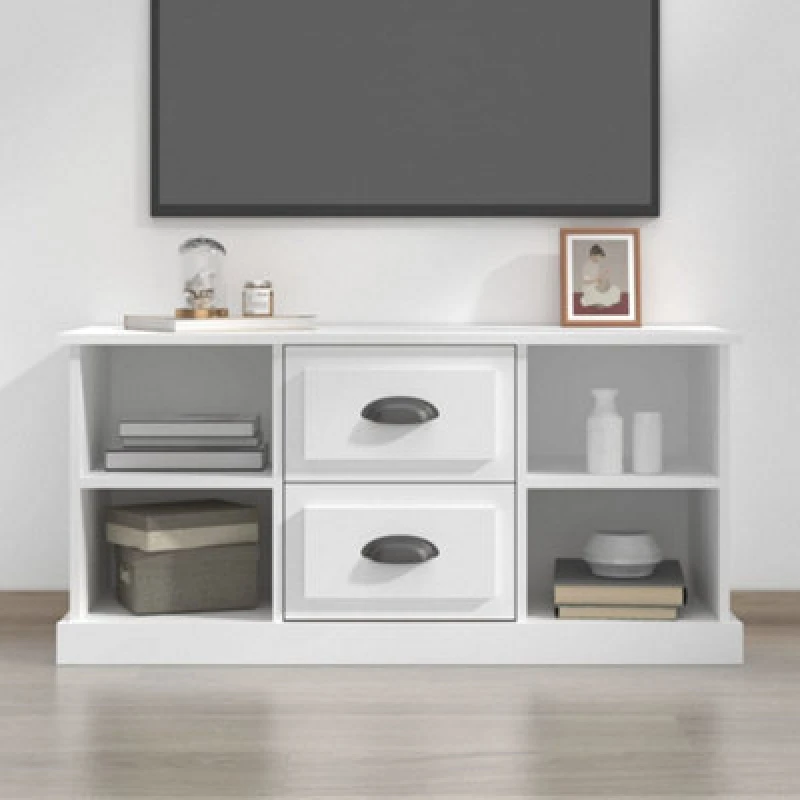 Image of Vidaxl TV Cabinet White 99.5X35.5X48cm Engineered Wood, White 816272