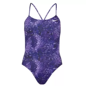 Image of Nike Cutout 1 Piece Womens - Purple