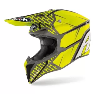 Image of Airoh Wraap Idol Motocross Helmet, yellow, Size S, yellow, Size S
