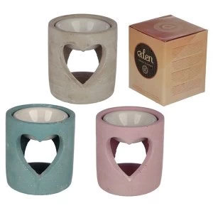 Image of Industrial Style Concrete and Ceramic Oil Burner (1 Random Supplied)