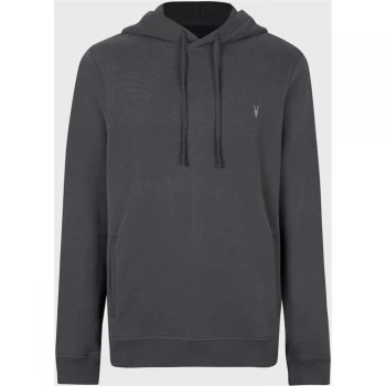 Image of AllSaints Raven Pullover Hoodie - MERCER GREEN