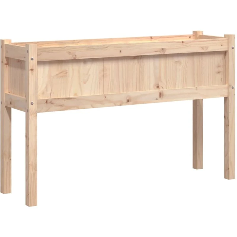 Image of vidaXL Garden Planter with Legs 110x31x70cm Solid Wood Pine, Brown 837564