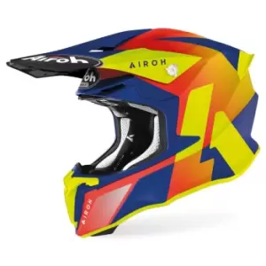 Image of Airoh Twist 2.0 Lift Motocross Helmet, red-blue-yellow, Size S, red-blue-yellow, Size S