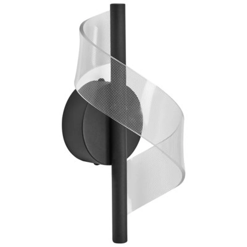 Image of Beliani LED Wall Lamp Sarela Metal Black