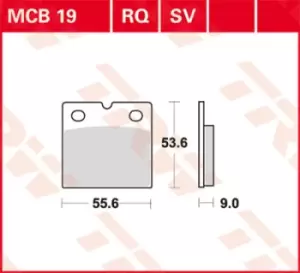 Image of TRW Lucas Brake pad MCB19