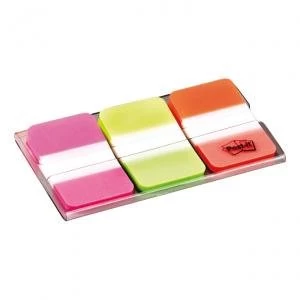 Image of Post it Index Strong 25mm PinkGreenOrange 3 x 22 Tabs 686 PGO