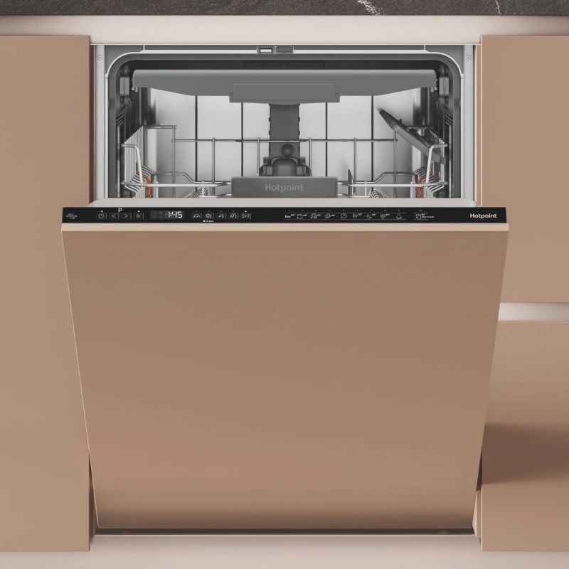 Image of Hotpoint MaxiSpace H7IC16M6 UK Full Size Integrated Dishwasher, Black 5054645698516