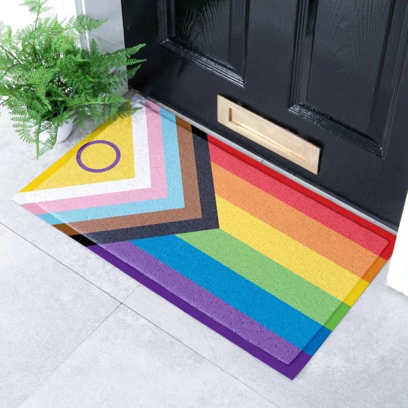 Image of Native Natural Lgbtqia+ Flag Doormat (70 X 40Cm)
