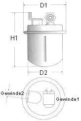 Image of Champion CFF100229 Fuel Filter In-Line L229
