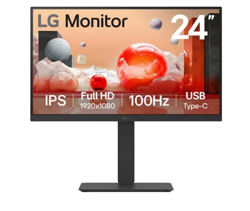 Image of LG 24BA650 24 IPS Full HD 100Hz USB-C Monitor 24BA650-B.AEK Black