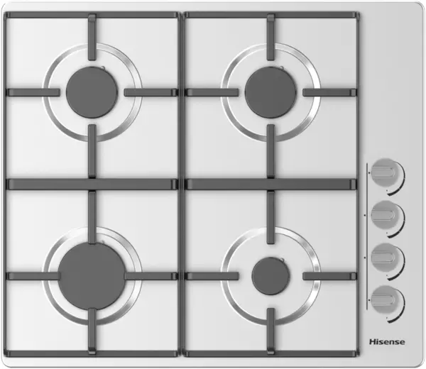Image of Hisense GM642XHS 60cm Gas Hob - Stainless Steel