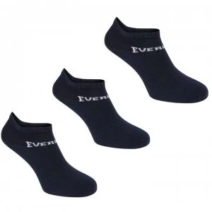 Image of Everlast 3 Pack Trainer Socks Childrens - Navy