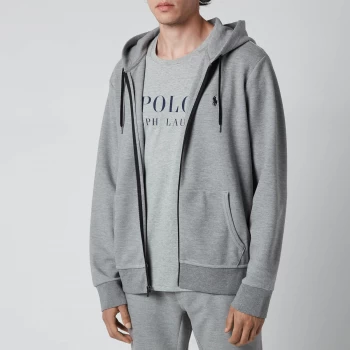Image of Polo Ralph Lauren Mens Double Knitted Full Zip Hoodie - Battalion Heather - XL