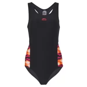 Image of Slazenger Splice Racerback Swimsuit Womens - Black