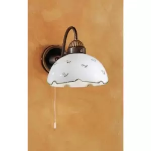 Image of 14kolarz - Cozy wall light nonna antique brass 1 bulb