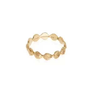 Image of Rings 18ct Gold Plated Sterling Silver Shell Stacking Ring 18ct Gold Plate