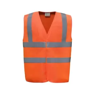 Image of Yoko Hi-Vis Anti-Static Flame Retardant Waistcoat (S) (Orange)