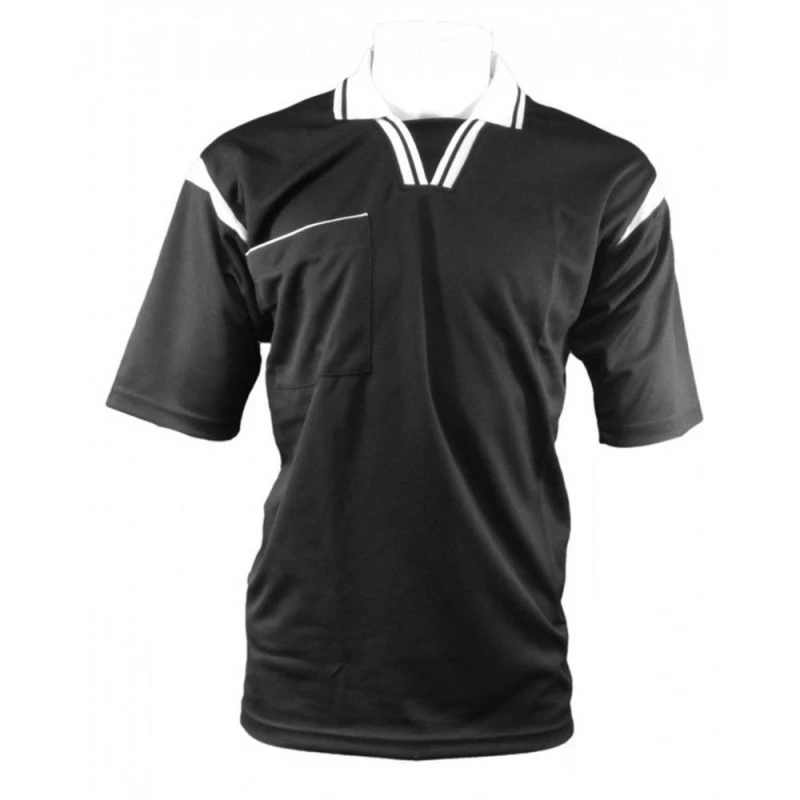 Image of Carta Sport Carta Sport Men Short-Sleeved Referee Jersey in Black Size: Medium Black M Male 5063107205971