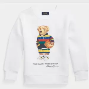 Image of Polo Ralph Lauren Boys' Basketball Bear Cotton-Blend Sweatshirt - 2 Years