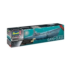 Image of US Navy Gato Class Submarine Platinum Edition 1:72 Scale Level 5 Revell Model Kit