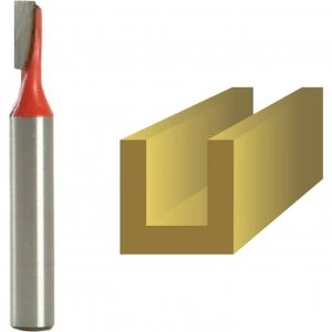 Image of Faithfull Two Flute Straight Router Cutter 4mm 11mm 1/4"