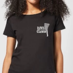 Image of Leave It To The Cleaver Womens T-Shirt - Black - 4XL - Black