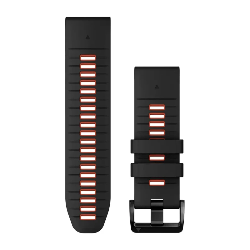 Image of Garmin 010-13281-06 QuickFitA 26 Strap Only Black/Flame Red Watch