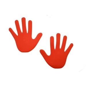 Image of Hand Floor Marker (Pack of 6) Red