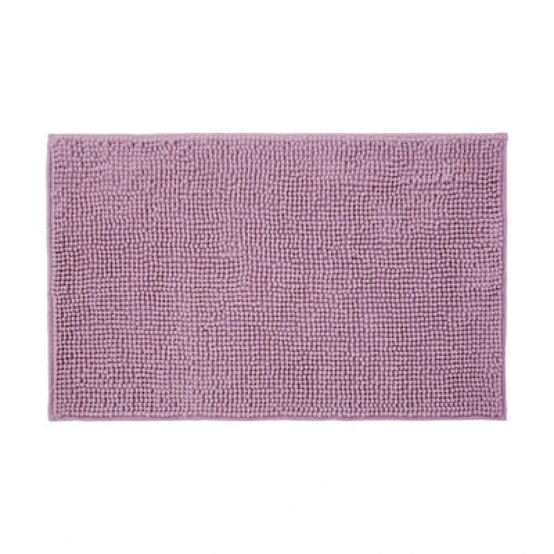 Image of Allure Bath Fashions Chenille Bobble Bath Mat Non Slip 50 X 80Cm - Heather