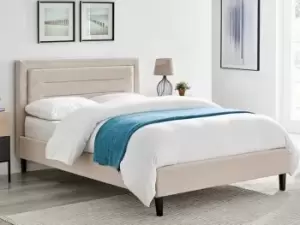 Image of Limelight Picasso 4ft6 Double Biscuit Fabric Bed Frame