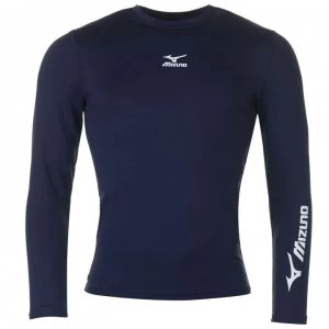 Image of Mizuno Long Sleeve Base Top Mens - Navy