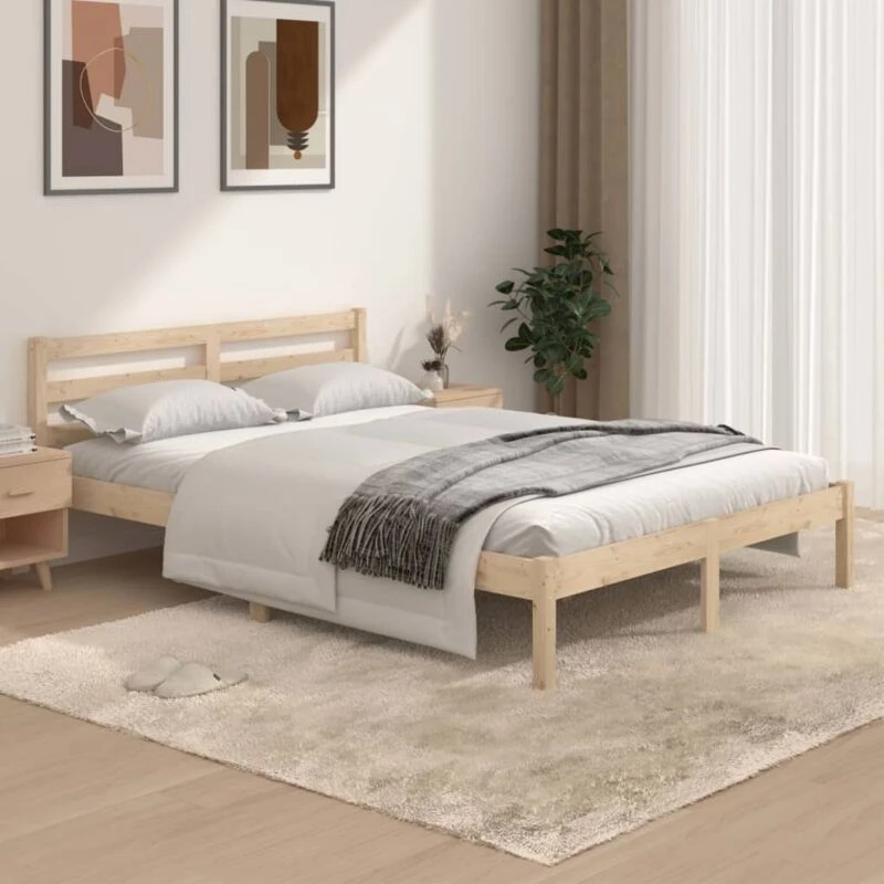 Image of VIDAXL Bed Frame without Mattress 135x190cm Double Vidaxl 8720286877333