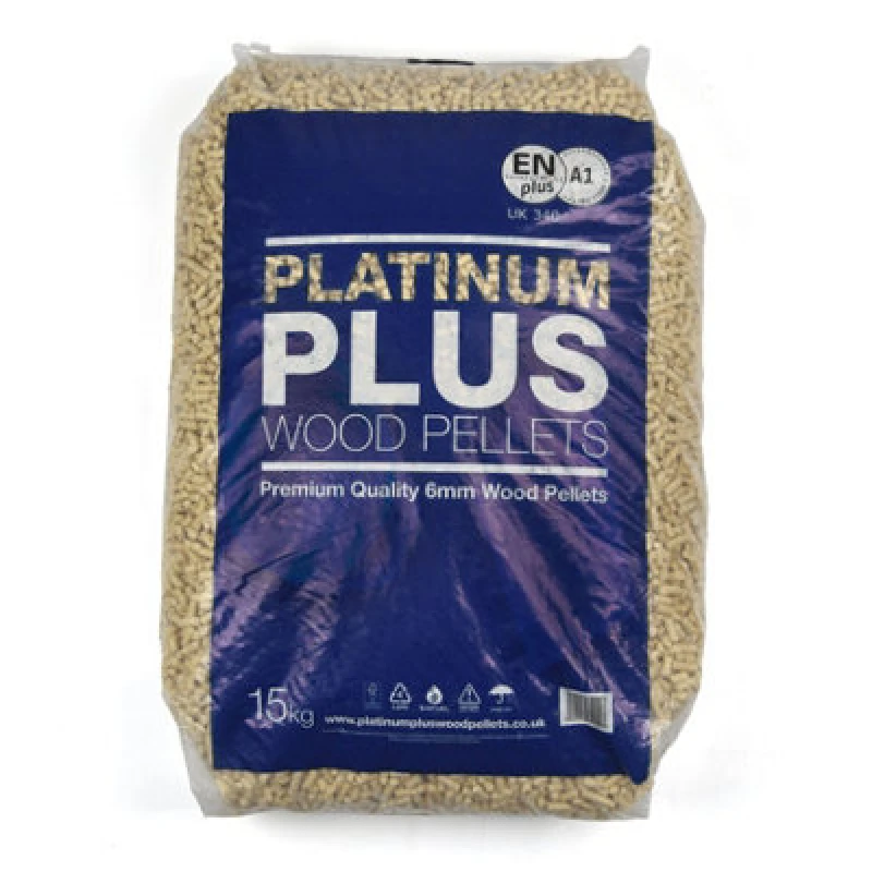 Image of Platinum Plus Wood Pellets 15Kg Bag Certified Enplus A1 Pizza Oven & Biomass Fuel