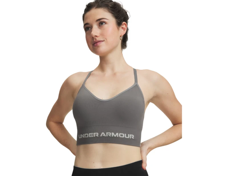 Image of Under Armour Vanish Seamless Low Sports Bra Women Grey C709 XL