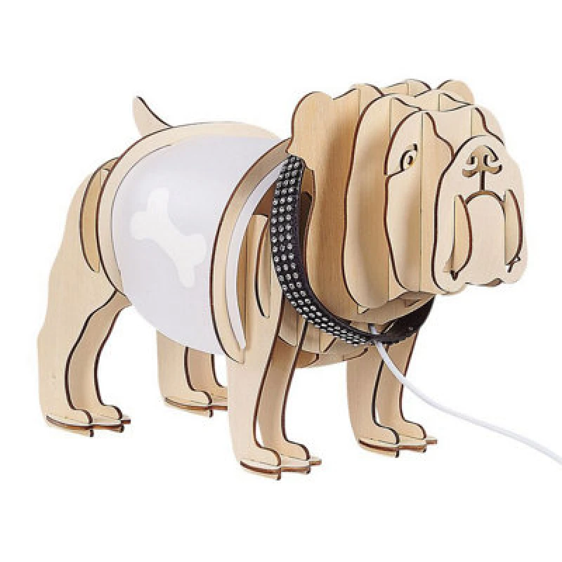 Image of Beliani Table Lamp Dog Douce Light Brown