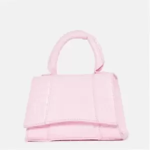 Image of Missguided Faux Leather Zip Grab Bag - Pink