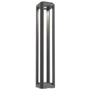 Image of Outdoor Royal Mile Integrated LED Grey Bollard Landscape Light IP65