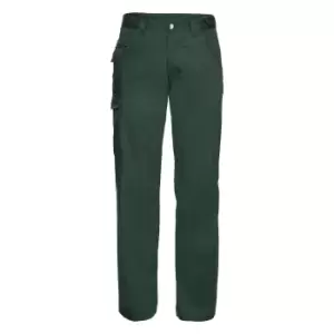 Image of Russell Workwear Mens Polycotton Twill Trouser / Pants (Long) (42W x Long) (Bottle Green)
