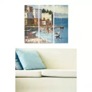 Image of MDFDSCF7605 Multicolor Decorative MDF Painting (3 Pieces)