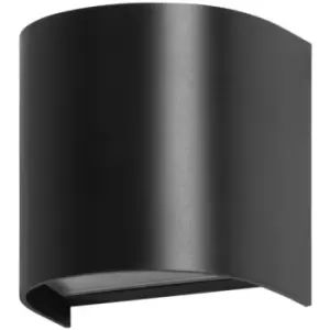 Image of Forlight Lighting - Forlight Foix Outdoor Up Down Wall Lamp Black, Tinted, IP65