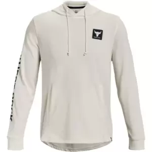 Image of Under Armour Project Rock Terry Hoodie - White