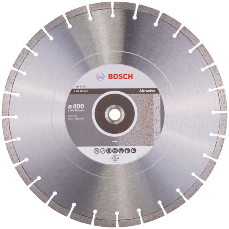 Image of Bosch Standard Diamond Disc for Abrasive Materials 2608602622 Diameter: 400mm