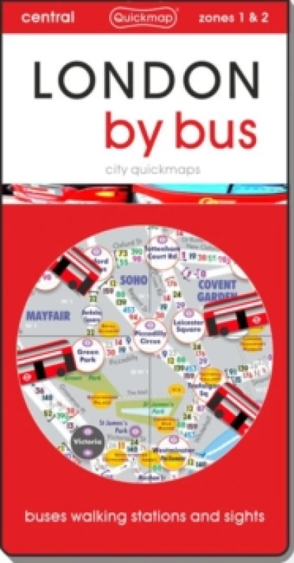 Image of London by Bus : Map guide of What to see & How to get there Sheet map, folded