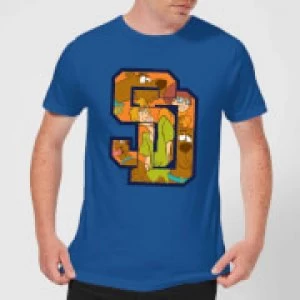Image of Scooby Doo Collegiate Mens T-Shirt - Royal Blue - M